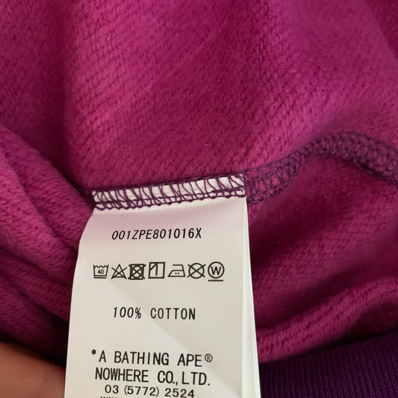 Bape / A Bathing Ape Tiger Purple Zip-Up Hoodie - Picture 5 of 8